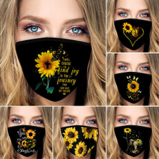 butterfly, Summer, mouthmask, Sunflowers