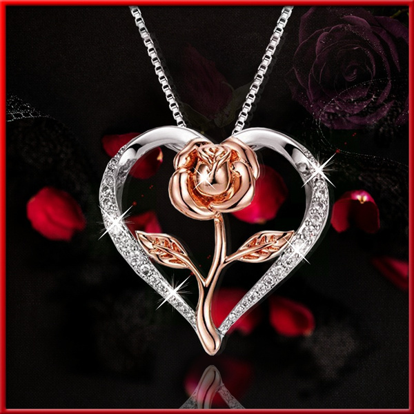 Loving Hearts Personalised Diamond Pendant Necklace