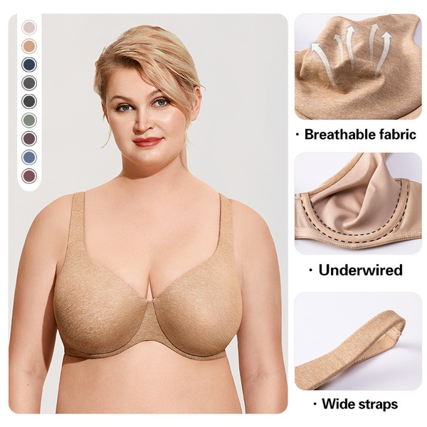 AISILIN Women's Plus Size Smooth Full Coverage Underwire Bras