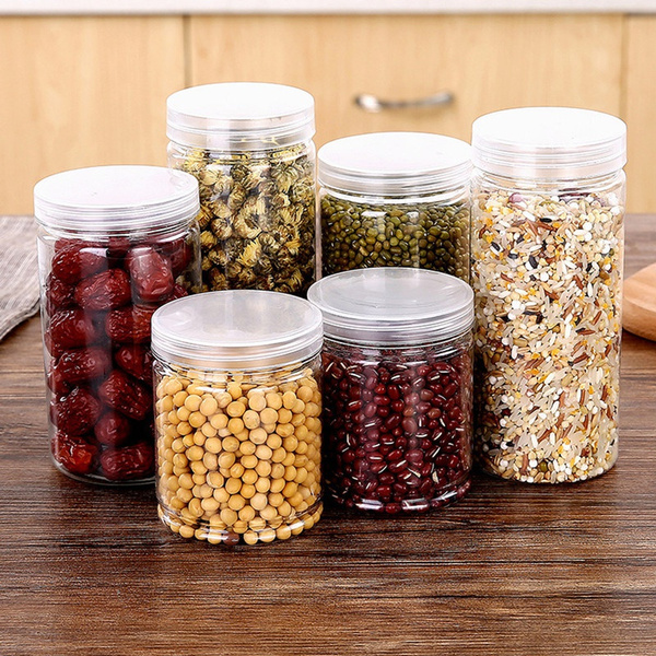 Plastic jars best sale for kitchen