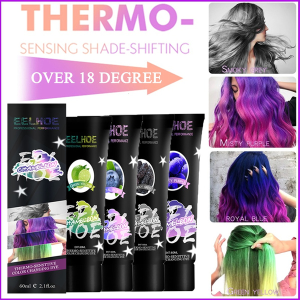 The Popular Gradient Color Disposable Warmth Mermaid Color Changing Hair Dye  | Wish