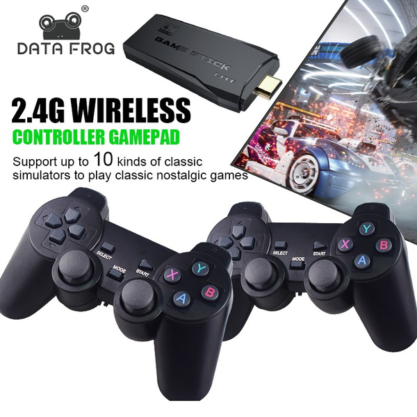 DATA FROG Retro Video Game Console 2.4G Wireless Console Game Stick 4k