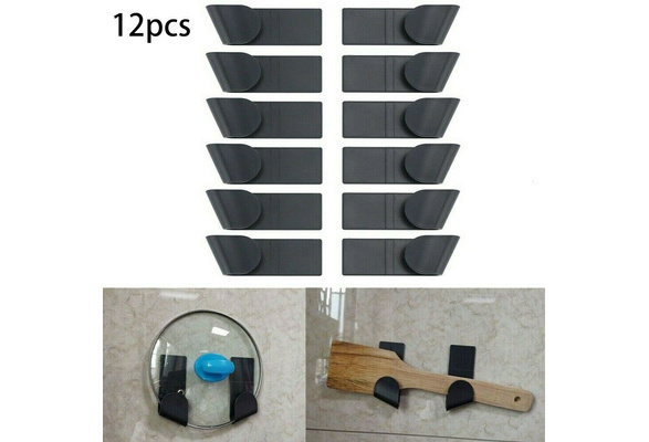 DE Wandmontage Topf Pfanne Deckel Aufbewahrungshalter Zuhause Küchengeräte *12 