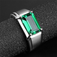 Square, Jewelry, Silver Ring, Simple