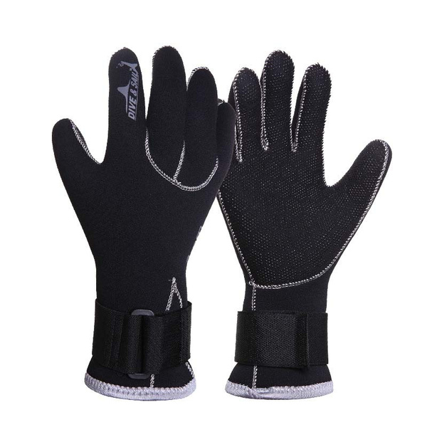 UK 3mm Neoprene Wetsuit Gloves Spring Summer Warm Swimming Diving Surf Gloves 