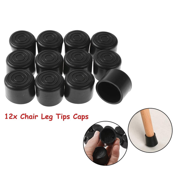 12Pcs Rubber Floor Protector Pads Table Feet Nonslip Chair Leg Caps