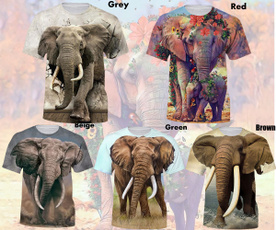 Summer, Fashion, Graphic T-Shirt, animal print