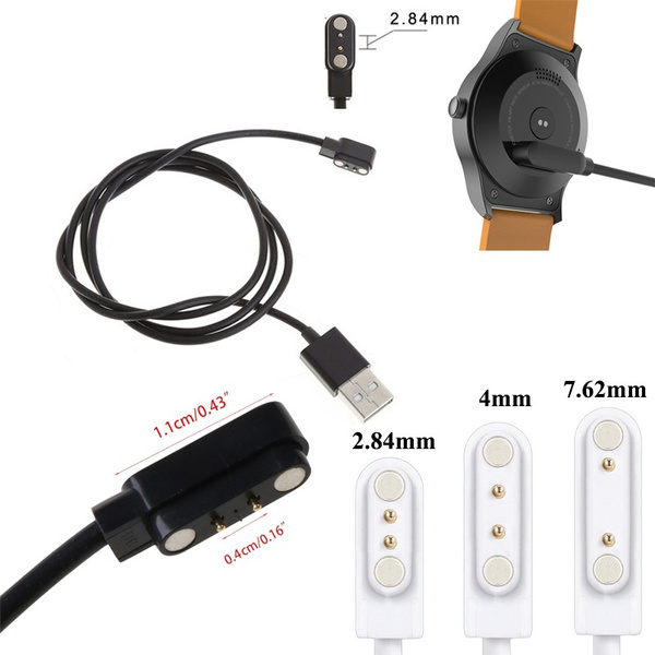 Magnetic Charge Charging Cable For Smart Watch With Magnetics Plug 2pin 284mm40mm762mm Wish 2882