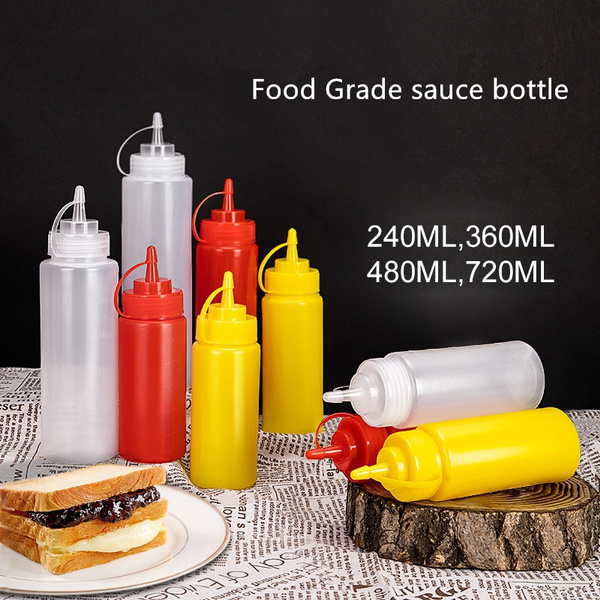 Olive Oil Bottle Plastic Squeeze Squirt Bottle Condiment Squeeze