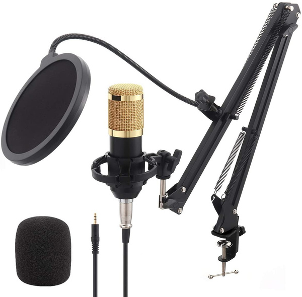 BM800 Condenser Microphone Kit, XLR Studio Podcast Microphone with