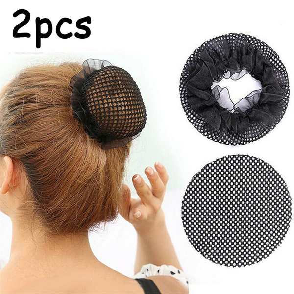 1/2PCS 10cm Black Hairnets Invisible Mesh Styling Hairnet for Dancing ...