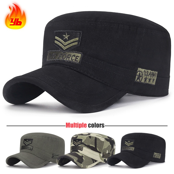 military soft flat top army cap style 