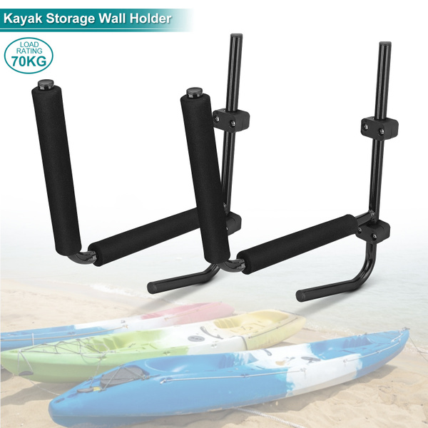 Wall Mount Kayak Rack Surfboard Storage Ladder Canoe Folding Hanger 2PCS 