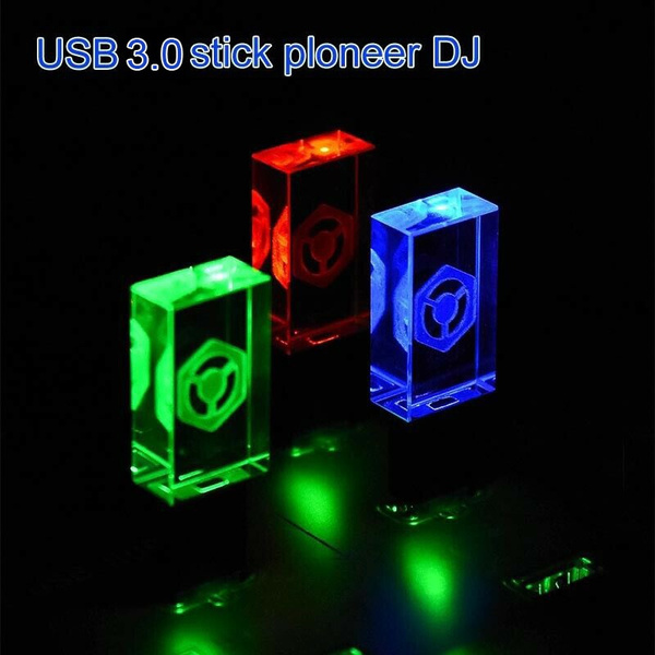 PIONEER DJ Black Crystal DJ USB 3.0 Flash 16GB-128GB Storage Car Music LED Pendrive Wish