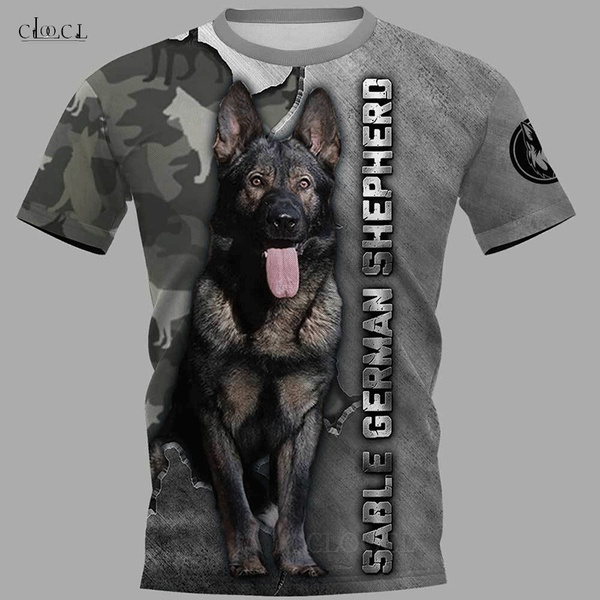 german shepherd camo shirt