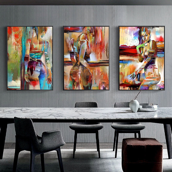 frame)　abstract　bedroom　(No　fashion　decoration　art　mural　modern　art　room　beauty　canvas　poster　home　wall　painting　painting　living　oil　Wish　High　quality