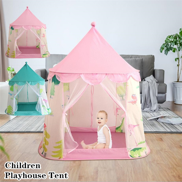Pink Dinosaur Themed Tent Play House for Kids Children Indoor & Outdoor Play 