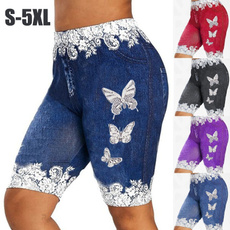 butterflyprint, Summer, Plus Size, skinny pants