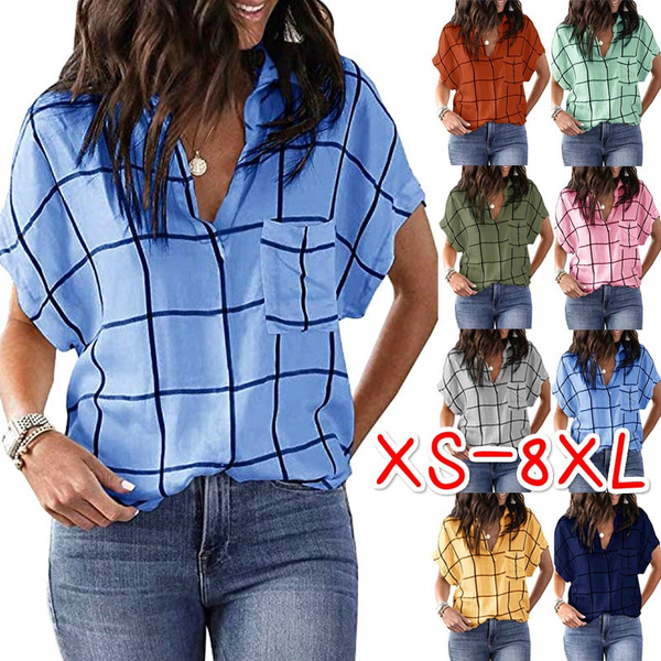 XS-8XL Summer Tops Plus Size Fashion 