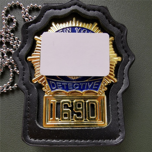 Metal Badges,U.S. NEW YORK DETECTIVE NYPD BADGE SERIAL 1690 PROPS