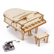 Box, pianoornament, musicbox, woodencraftdecoration