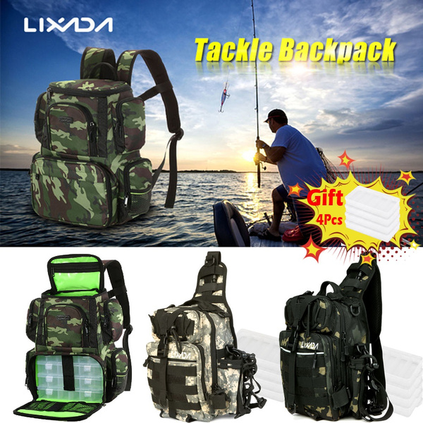 Lixada Fishing Tackle Storage Bag Shoulder Backpack Fishing Gear