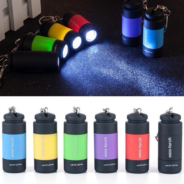 Rechargeable USB LED Light Flashlight Lamp Mini Torch Pocket Keychain  Waterproof