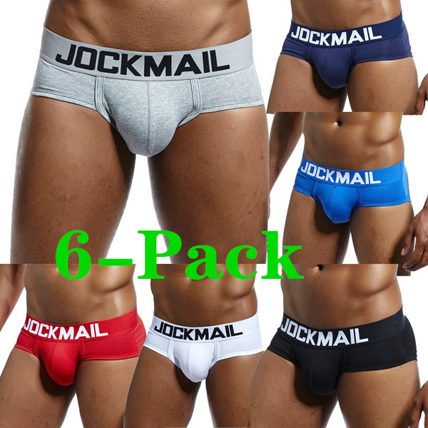 6-Pack Men's Briefs Assorted Fashion Brief Underwear Comfortable Cotton  Breathable Short Leg Boxers Brief for Men Boys