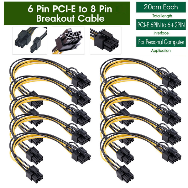 6 pin to 8 pin connector