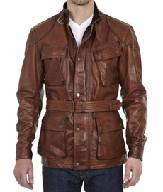 motorcyclejacket, mensroadmasterstylelon, brown, leather