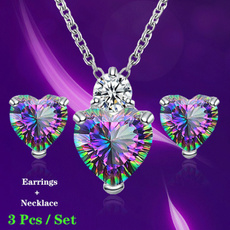 Heart, Fashion, Love, Bridal Jewelry Set