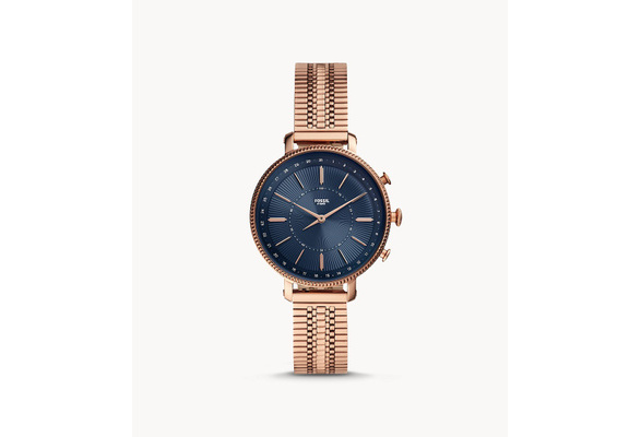 Fossil FTW5061 Hybrid Smartwatch Cameron Rose Gold-Tone Stainless