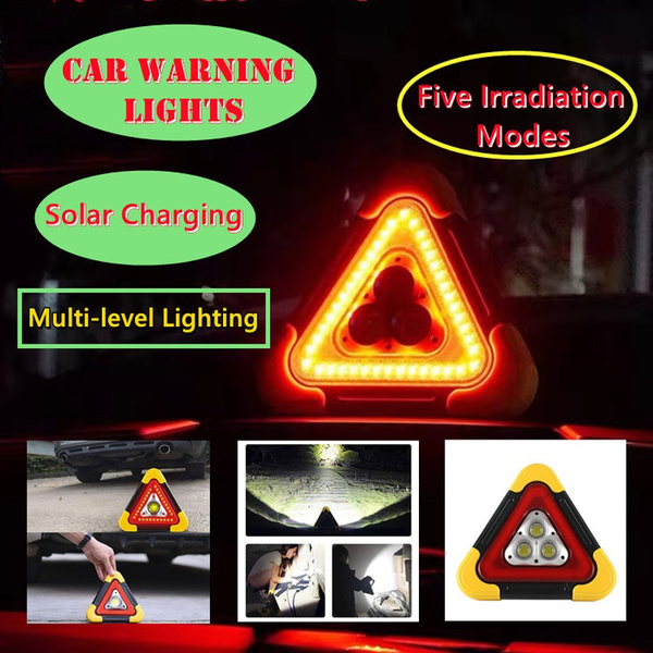 New Triangle Warning Sign Triangle Car LED Work Light Road Safety ...