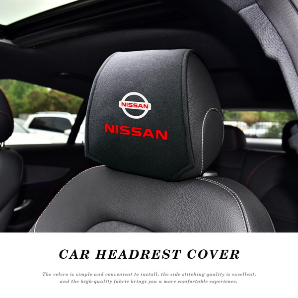 4Pcs Car Headrest Covers Automobiles Seat Covers Series for NISSAN