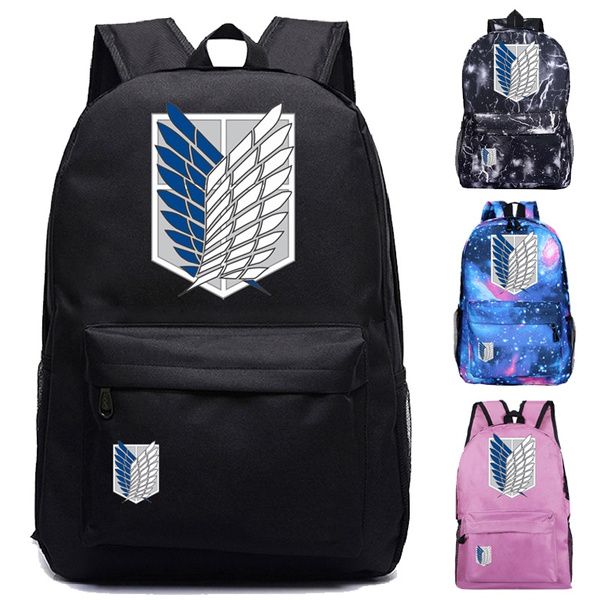 Hot Anime Attack On Titan Backpack Children Kids Casual Backpack