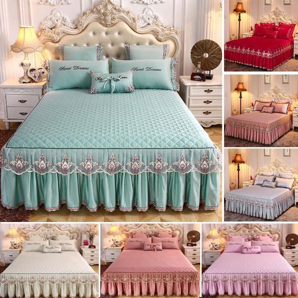 High Quality Home Bedroom Textile, Lace Bed Sheets Queen
