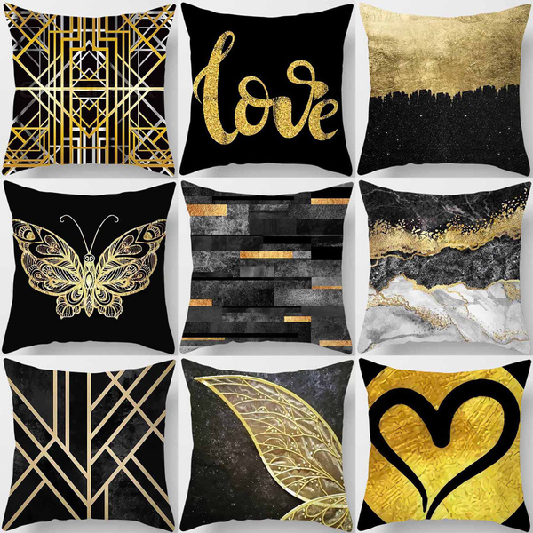 dark gold pillows