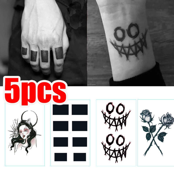 2023 New Halloween Temporary Tattoos Cute Face Tattoos - Temu
