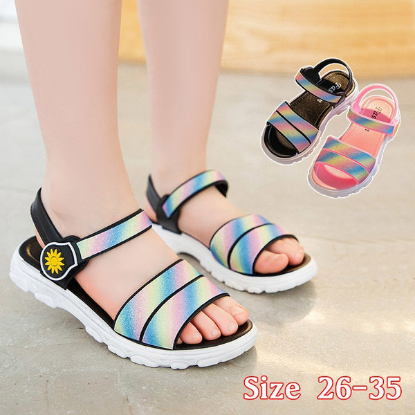 Girls Bow Girls Sandals Cute Summer Beach Sanders With Tassel Detail And  High Heels Princess Fashion School Shoes Size 230316 From Pu09, $12.42 |  DHgate.Com