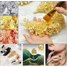 leaf, Jewelry, goldfoilflake, Beauty
