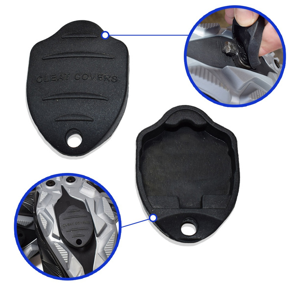 Reduces the amount of mud and dirt stuck in your cleats for smooth clip in and out of the pedals. – Easy to Use & Protects your Cycling Cleats Rubber Protective SPD Cleat Covers SPD Covers pair 