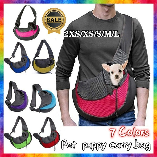 Travel Pet Puppy Dog Carrier Backpack Tote Shoulder Bag Mesh Sling Carry Pack Messenger Bag Dog