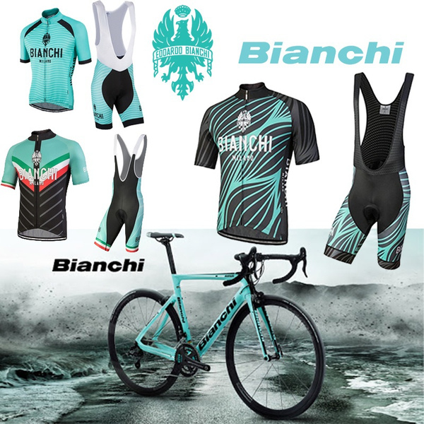 Bianchi men's hot sale cycling jersey