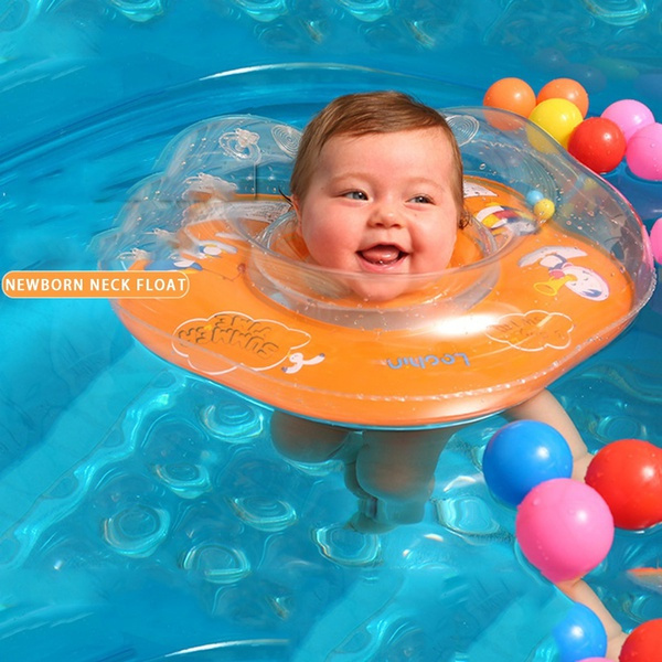 Swimming Baby Pools Accessories Baby Inflatable Ring Baby Neck ...