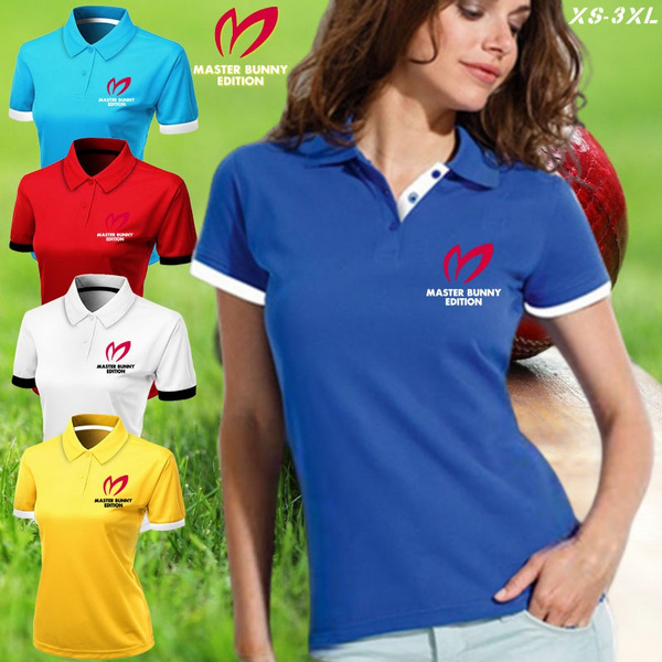 PEARLY GATES Women's Sports Polo Summer T Shirt Golf Slim Fit