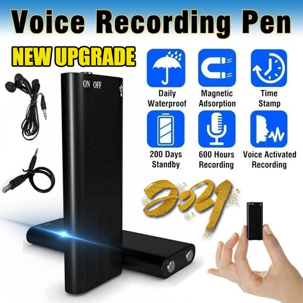 Mini Audio Recorder Voice Activated Listening Device 200 Hours 