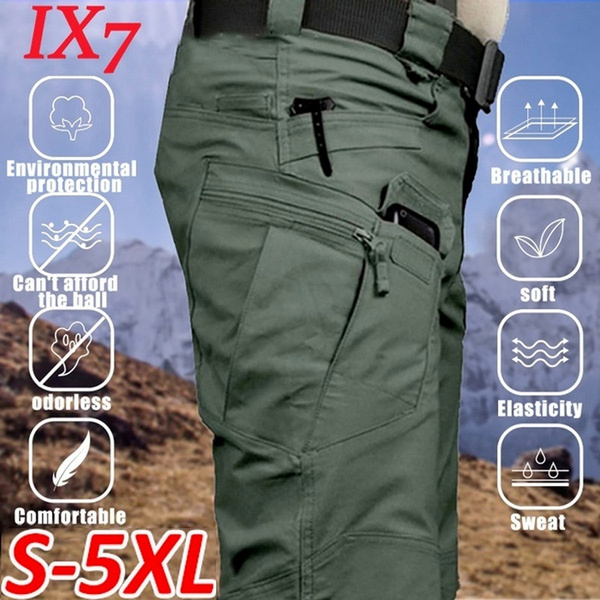 S-6XL Men's Tactical Army Users Outdoor Sports Trekking Pants Special  Forces Military Sweatpants Fighting Multi-pocket Hiking Casual Pants