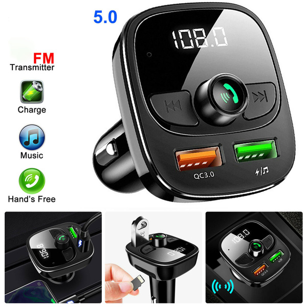 2018 Bluetooth Voiture Transmetteur FM Kit MP3 Sans fil USB Chargeur Mains Libre 