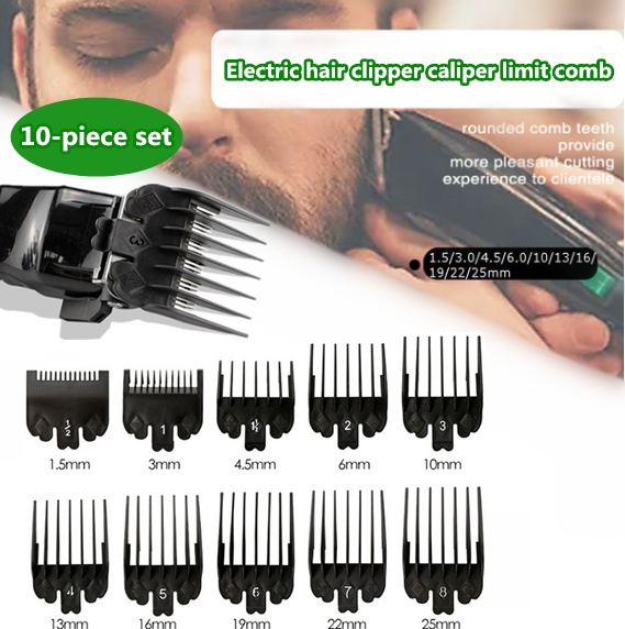 10PCS Clipper Combs Hair Trimmer Guards Salon Tools | Wish