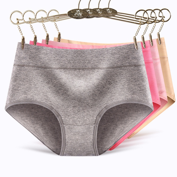 S-5XL Fashion Women's Cotton Panties Ladies Briefs Soft Stretch
